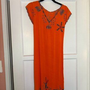 Unique Embroidered Beach Dress Size S/M